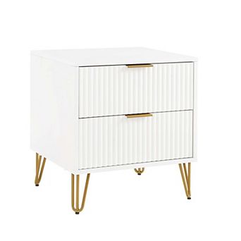 MANHATTAN COMFORT Dumbo Modern 2-Drawer Nightstand