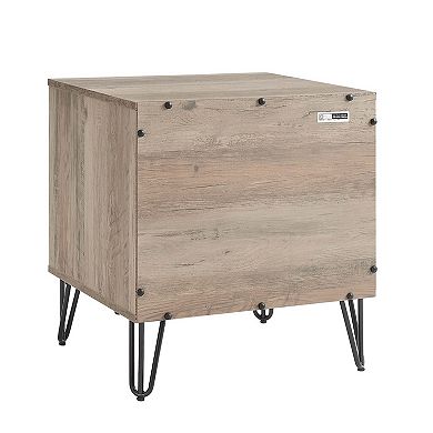 MANHATTAN COMFORT Dumbo Modern 1-Drawer Nightstand 2-piece Set