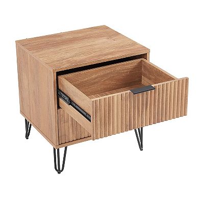 MANHATTAN COMFORT Dumbo Modern 2-Drawer Nightstand 2-piece Set