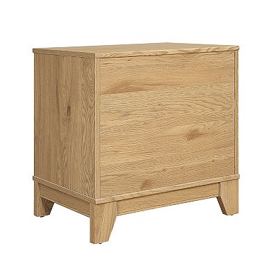 MANHATTAN COMFORT Sheridan Modern Cane Nightstand 2-piece Set