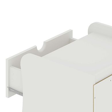 MANHATTAN COMFORT Coney Mid-Century Modern 2-Drawer Nightstand 2-piece Set