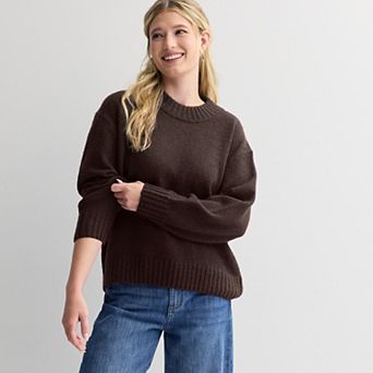 Women's Sonoma Goods For Life® Cozy Crew Neck Pullover Sweater