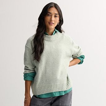 Women's Sonoma Goods For Life® Cozy Crew Neck Pullover Sweater