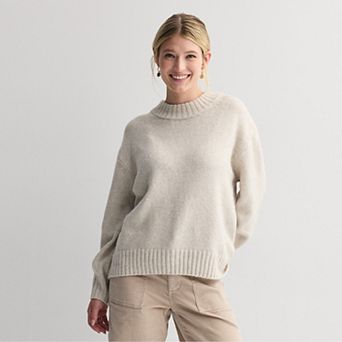 Women's Sonoma Goods For Life® Cozy Crew Neck Pullover Sweater