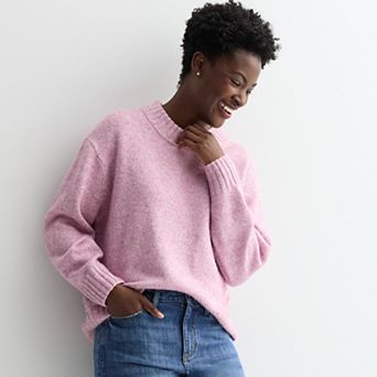 Women's Sonoma Goods For Life® Cozy Crew Neck Pullover Sweater