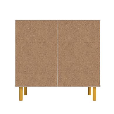 MANHATTAN COMFORT Retro Mid-Century Modern 6-Shelf Sideboard