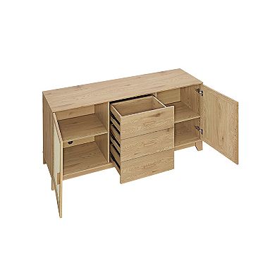 MANHATTAN COMFORT Sheridan Modern Cane Sideboard