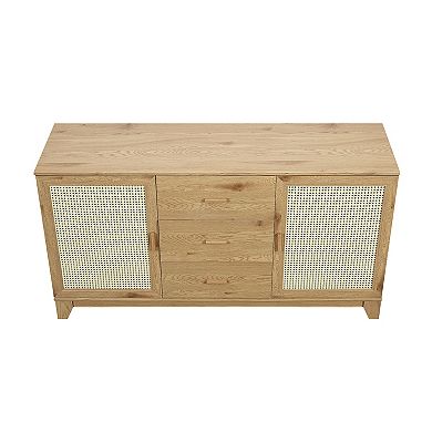 MANHATTAN COMFORT Sheridan Modern Cane Sideboard