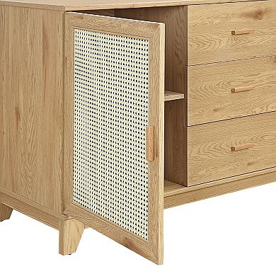 MANHATTAN COMFORT Sheridan Modern Cane Sideboard
