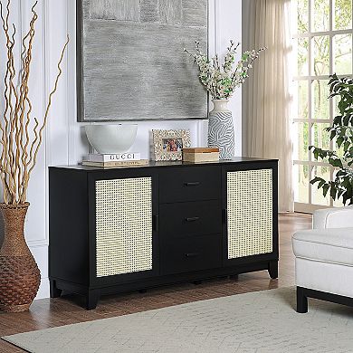 MANHATTAN COMFORT Sheridan Modern Cane Sideboard