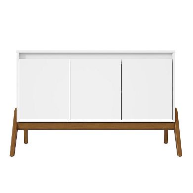 MANHATTAN COMFORT Gales 63.32" Mid-Century Modern 4-Shelf Sideboard