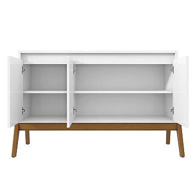 MANHATTAN COMFORT Gales 63.32" Mid-Century Modern 4-Shelf Sideboard