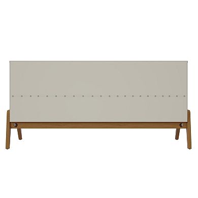MANHATTAN COMFORT Gales 63.32" Mid-Century Modern 4-Shelf Sideboard