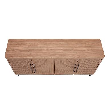 MANHATTAN COMFORT Jodie Mid-Century Modern 8-Shelf Sideboard