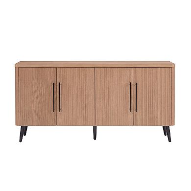 MANHATTAN COMFORT Jodie Mid-Century Modern 8-Shelf Sideboard
