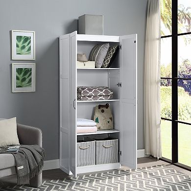 MANHATTAN COMFORT Hopkins Modern 4-Shelf Storage Closet