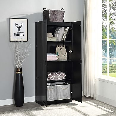 MANHATTAN COMFORT Hopkins Modern 4-Shelf Storage Closet
