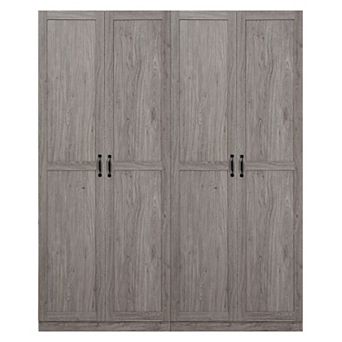 MANHATTAN COMFORT 2 pc Hopkins Modern 4-Shelf Storage Closet Set