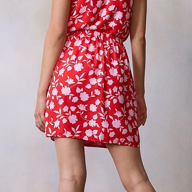 Petite LC Lauren Conrad Mini Wrap Skirt with Buttons