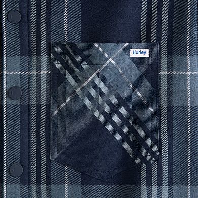 Men's Hurley Yarn-Dyed Flannel Bonded Sherpa Jacket