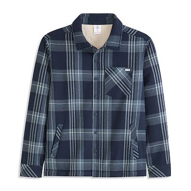 Men's Hurley Yarn-Dyed Flannel Bonded Sherpa Jacket