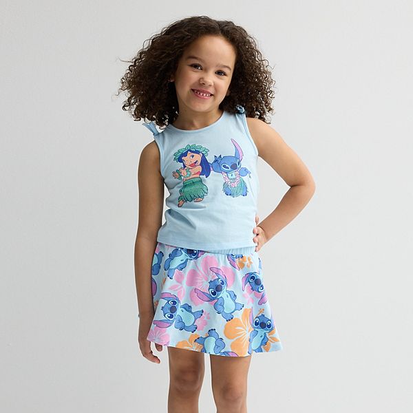 Disney's Lilo & Stitch Hula Dance Girls 4-12 Tank Top & Skirt Set
