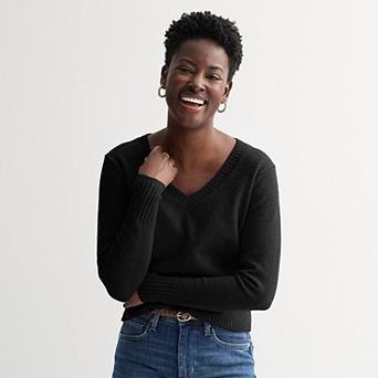 Women's Sonoma Goods For Life® Lightweight V-Neck Sweater