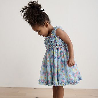 Disney's Lilo & Stitch Baby & Toddler Girl Fruit Icons Ruffle Dress