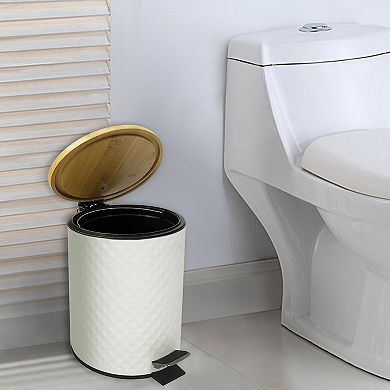 Popular Bath Bentwood 5L Step Trash Can