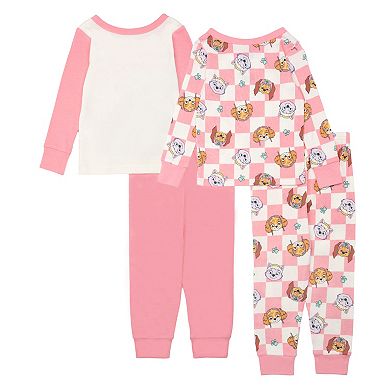 Toddler Girl PAW Patrol 4-Piece Pajama Top & Pajama Bottoms Set