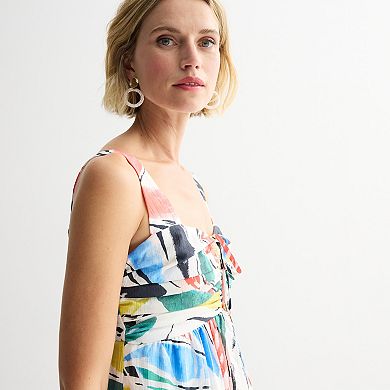 Women's Reg INTEMPO™ Tie-Front Midi Dress