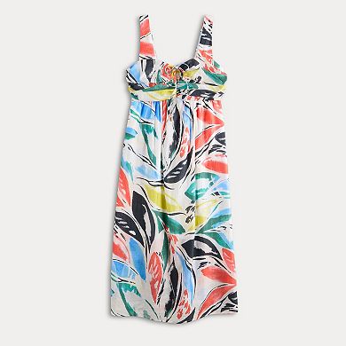 Women's Reg INTEMPO™ Tie-Front Midi Dress