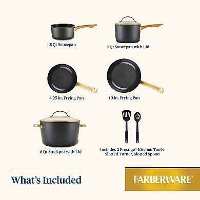 Farberware® 9-pc. Forged Induction Ceramic Nonstick Cookware Set