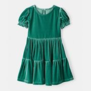 girls holiday dresses Holly Jolly Hi-Lo Plaid Dress Green / 7Y/8Y The Grace Lace dress cut in an elegant tea Plaid Holiday/Christmas Girls Dress with