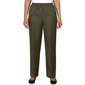 Women's Alfred Dunner All Around Elastic Waist Accord Short Length Pants