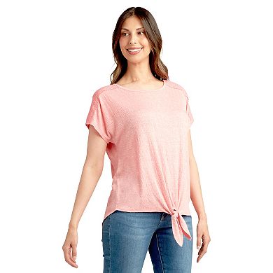 Women's Apt. 9® Dolman Sleeve Tie-Hem Knit Top