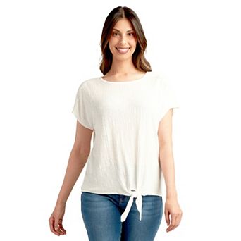 Women's Apt. 9® Dolman Sleeve Tie-Hem Knit Top