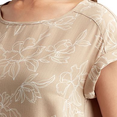 Women's Apt. 9® Dolman Sleeve Button-Side Knit-to-Woven Top
