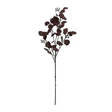 Everyday Decor Purple Artificial Eucalyptus Stem