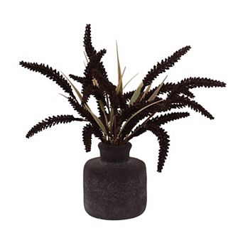 Everyday Decor Artificial Rustic Wheat Botanical in Pot Table Decor