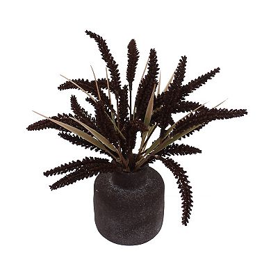 Everyday Decor Artificial Rustic Wheat Botanical in Pot Table Decor