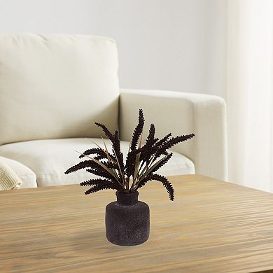 Everyday Decor Artificial Rustic Wheat Botanical in Pot Table Decor