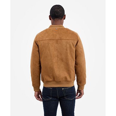 Men's London Fog Faux Suede Bomber Jacket