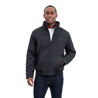 Men's London Fog Poly Bonded Sherpa Lined Bomber Jacket