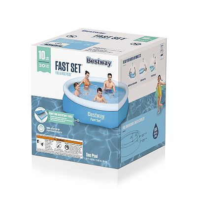 Bestway Fast Set 10' x 30" Round Inflatable Pool