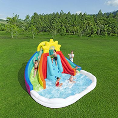 H2OGO! Let It Rainbow Kids 9'1" Inflatable Mega Water Park