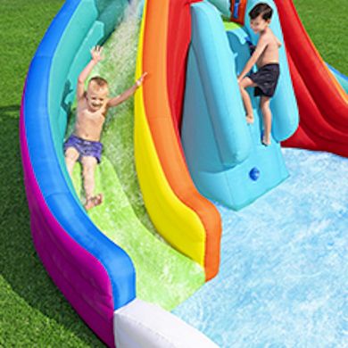 H2OGO! Let It Rainbow Kids 9'1" Inflatable Mega Water Park