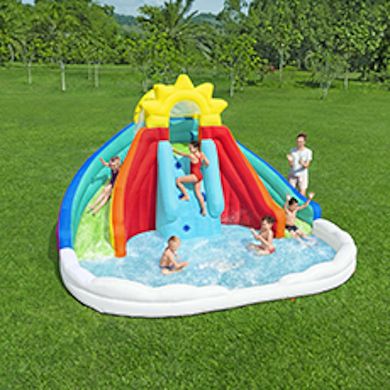 H2OGO! Let It Rainbow Kids 9'1" Inflatable Mega Water Park