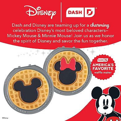 Dash Disney's Mickey Mouse & Minnie Mouse Removable Plate 2-pc. Pack