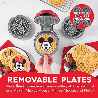 Dash Disney’s Mickey Mouse, Minnie Mouse & Pluto Multimaker Waffle Maker